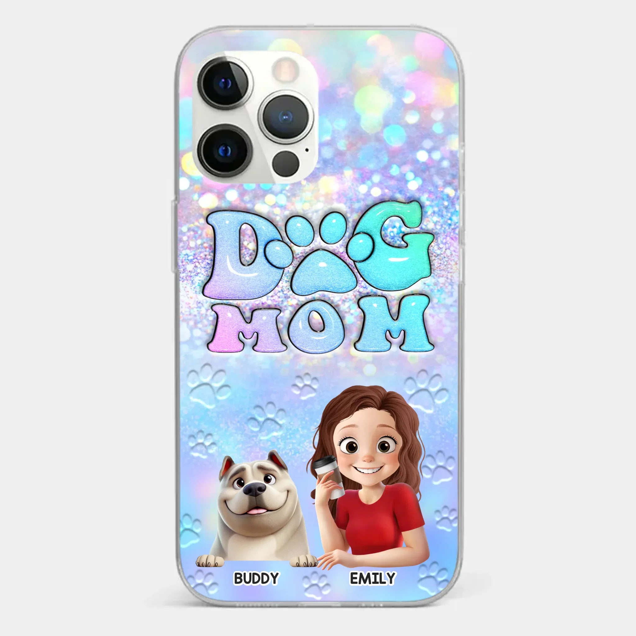 She’s The Mom, I’m The Boss - Dog Personalized Custom Clear Phone Case - Mother's Day, Gift For Pet Owners, Pet Lovers - Image 15