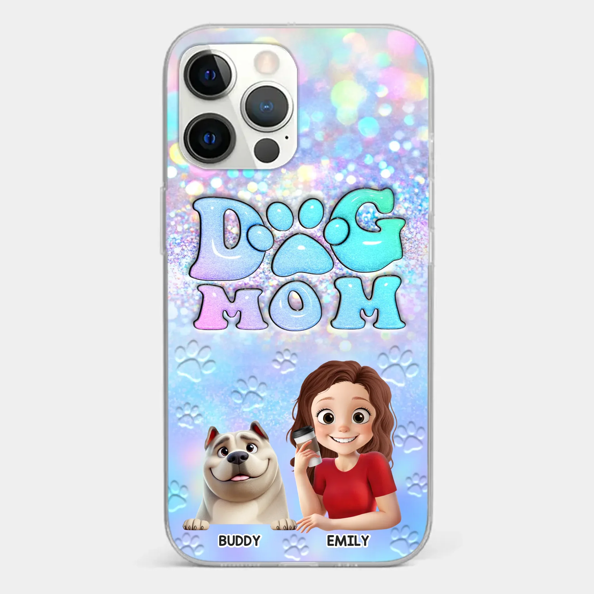 She’s The Mom, I’m The Boss - Dog Personalized Custom Clear Phone Case - Mother's Day, Gift For Pet Owners, Pet Lovers - Image 16