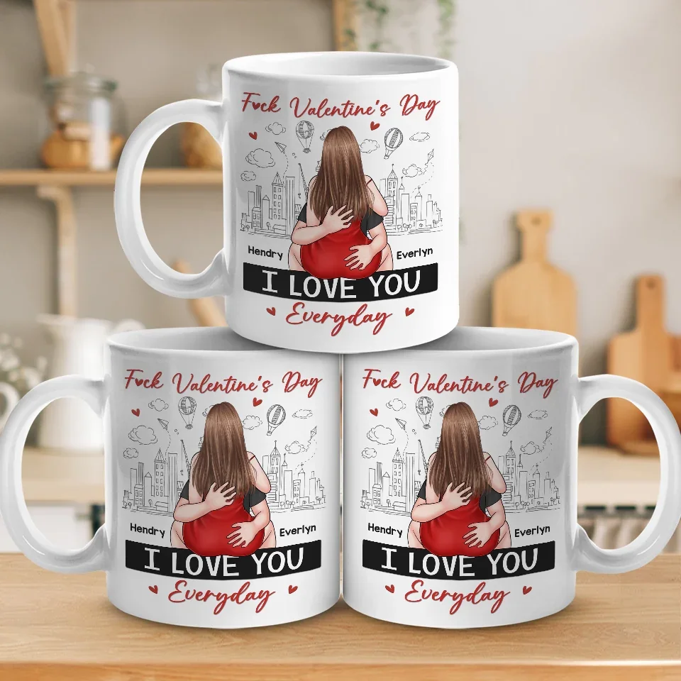 Sit On My Face I Mean I Love You - Couple Personalized Custom Mug - Valentine Gift For Husband Wife, Anniversary - Image 4