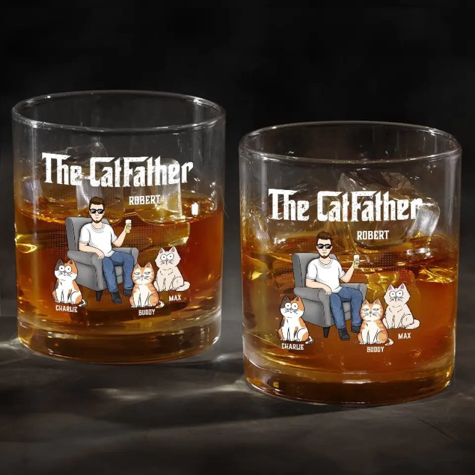 Sleep Late, Have Fun, Get Wild & Drink Whiskey - Cat Personalized Custom Whiskey Glass - Gift For Pet Owners, Pet Lovers - Image 4