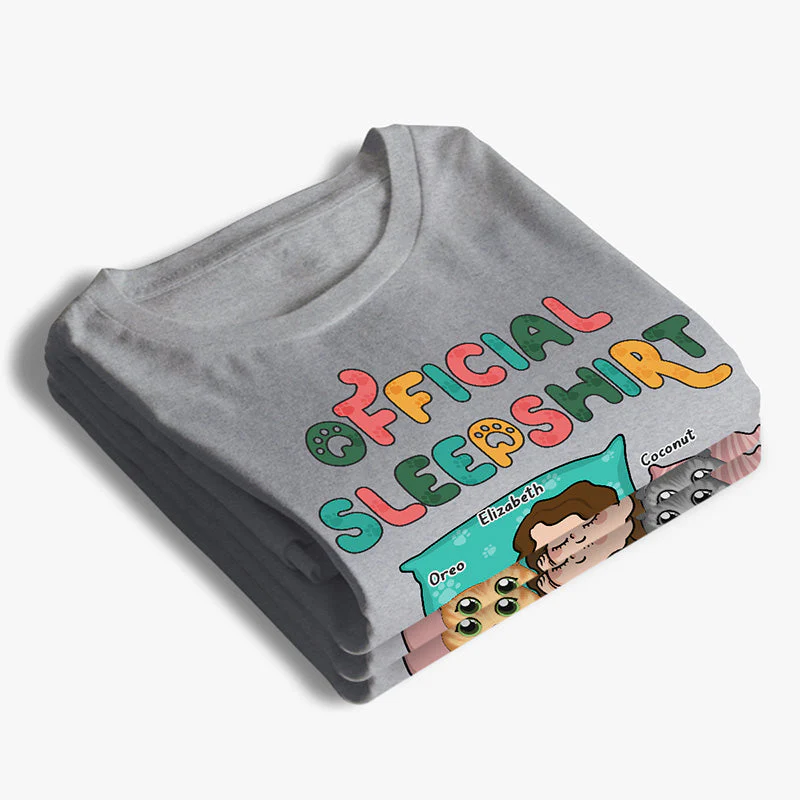 Sleepy Cat Time - Cat Personalized Custom Unisex T-shirt, Hoodie, Sweatshirt - Gift For Pet Owners, Pet Lovers - Image 3