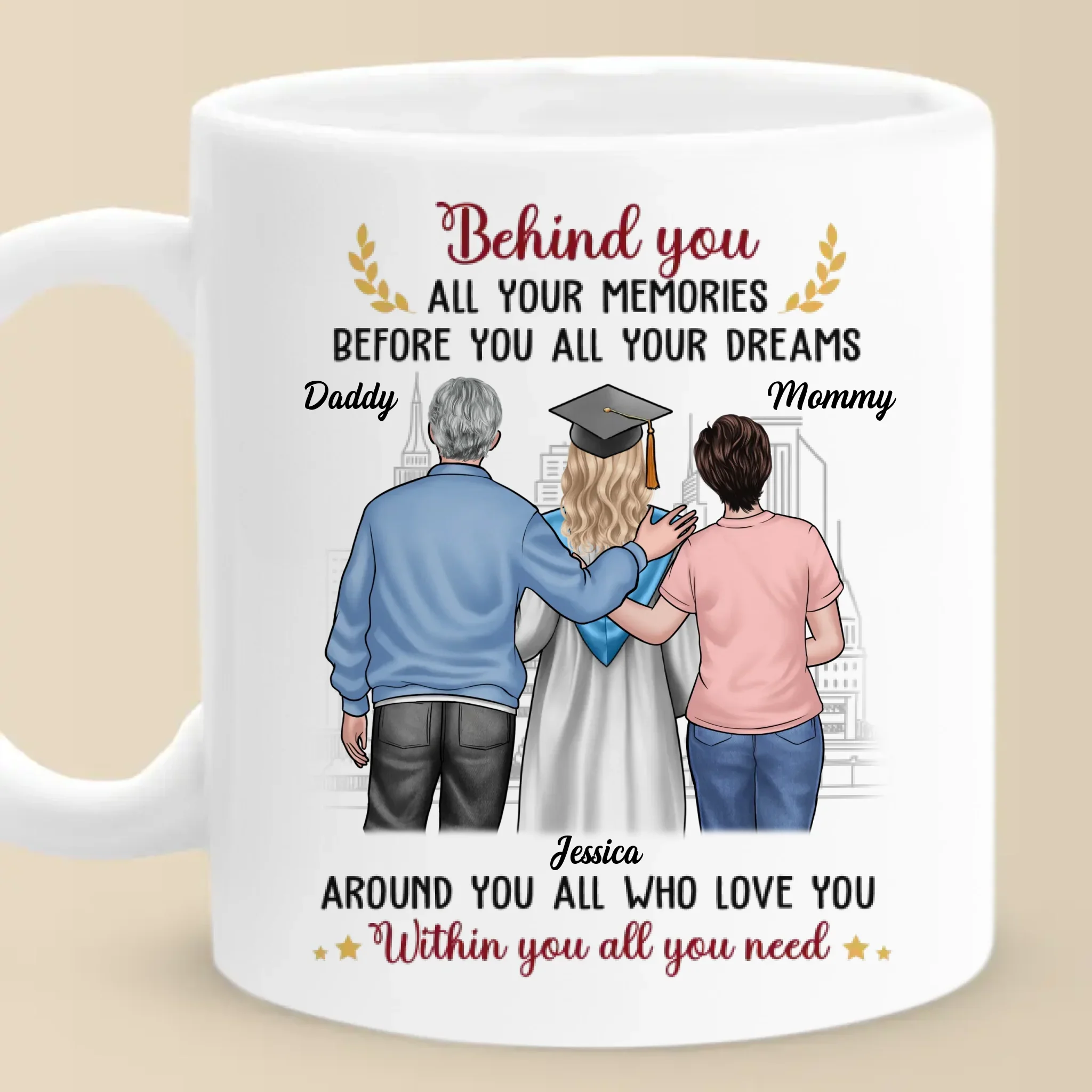 So Proud, So Blessed - Family Personalized Custom Mug - Graduation Gift For Daughter - Image 2