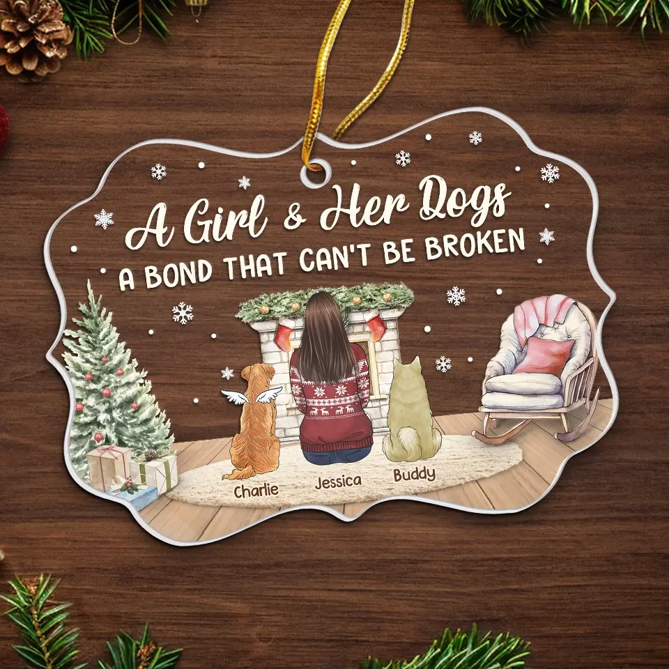 Some Angels Choose Fur Instead Of Wings - Memorial Personalized Custom Ornament - Acrylic Benelux Shaped - Sympathy Gift, Christmas Gift For Pet Owners, Pet Lovers - Image 5
