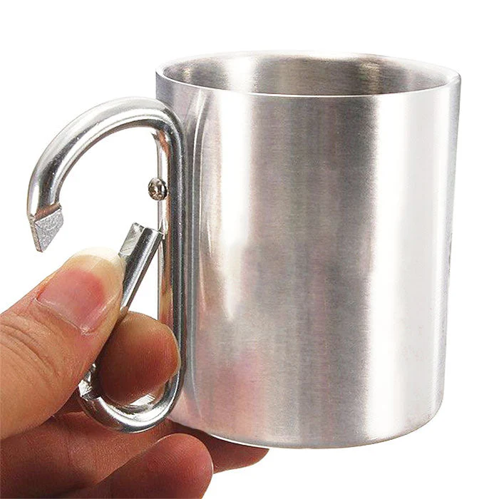 Some Girls Go Camping & Drink To Much - Personalized Carabiner Camping Mug - Gift For Camping Lovers - Image 4