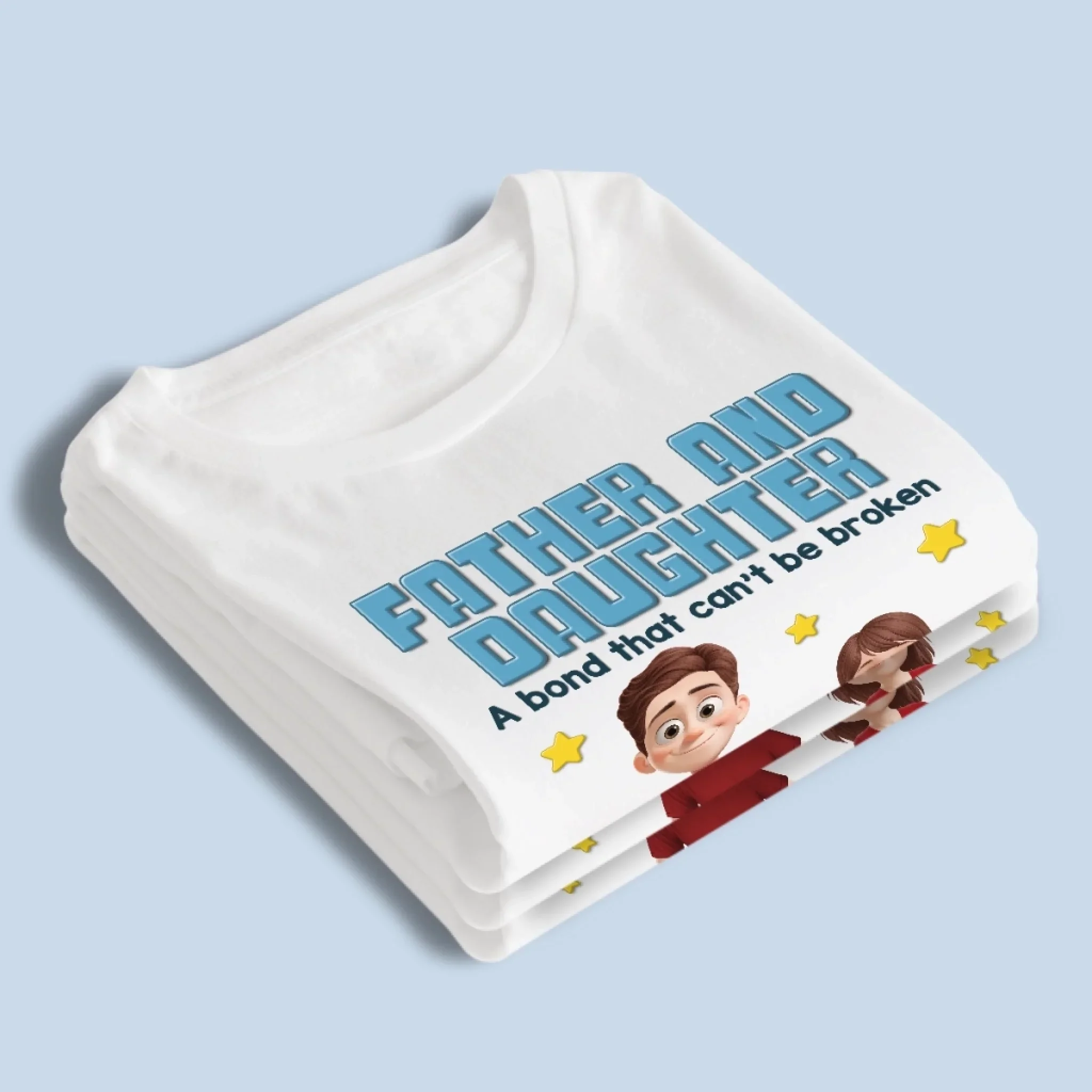 Strongest Bond Ever Made - Family Personalized Custom Unisex T-shirt, Premium T-shirt, Hoodie - Father's Day, Gift For Dad, Daughter, Son - Image 4