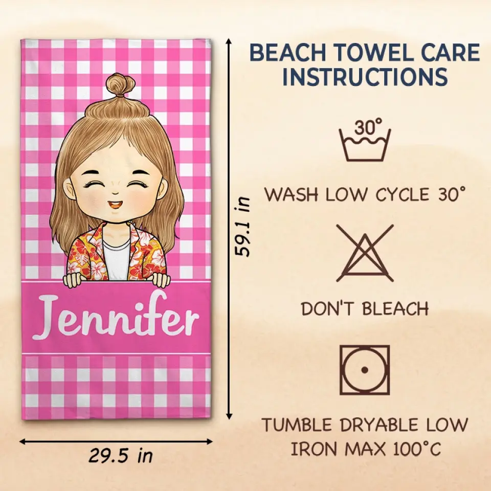 Summer Is The Time For Family - Family Personalized Custom Beach Towel - Summer Vacation Gift, Birthday Pool Party Gift For Family Members - Image 6