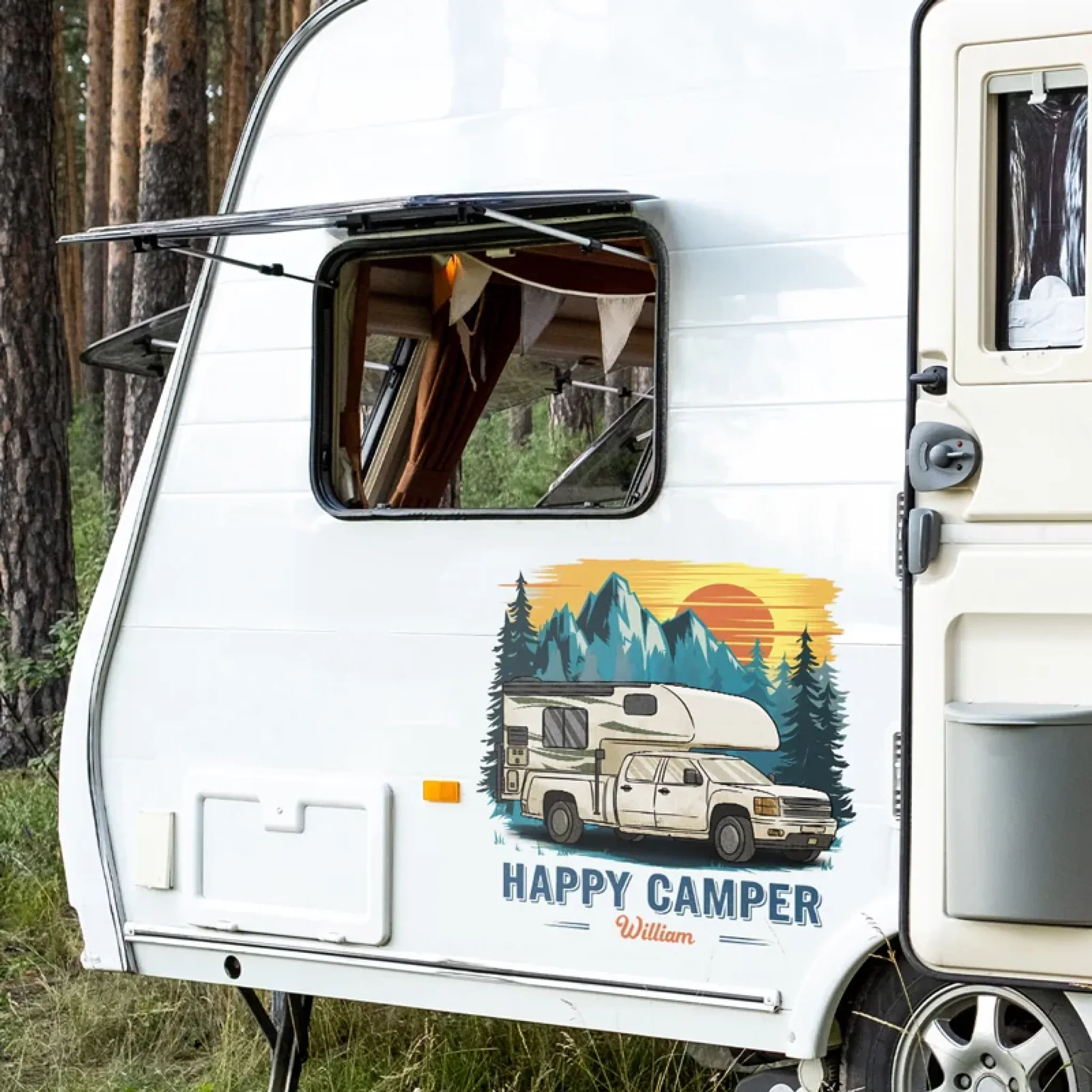 Take Only Memories, Leave Only Footprints - Camping Personalized Custom RV Decal - Gift For Yourself, Best Friends, Siblings, Family Members, Camping Lovers - Image 3