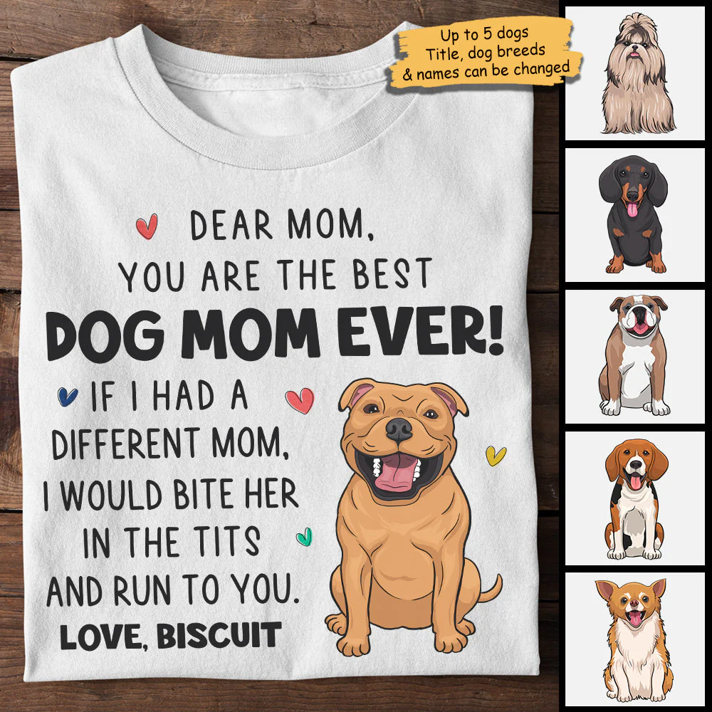 Thank You For Being My Mom - Mother's Day Gifts, Gift For Dog Mom, Personalized Unisex T-shirt, Hoodie - Image 2