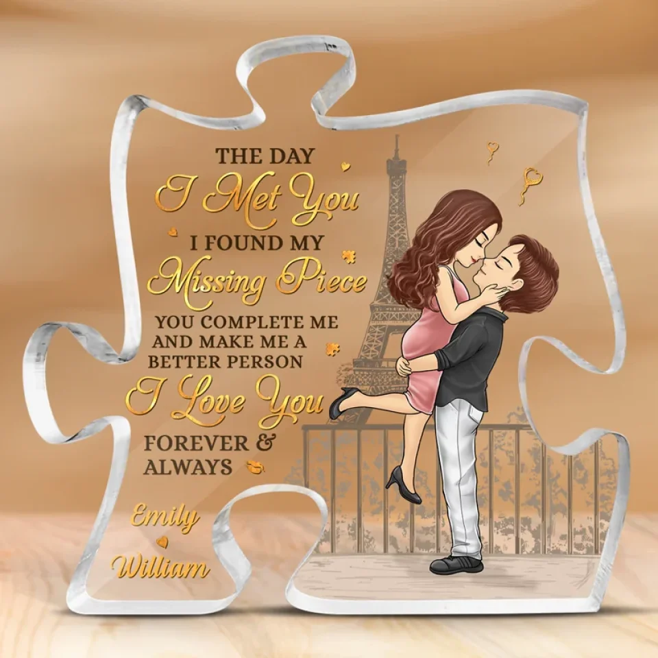 Thank You For Being Such An Important Piece Of My Life - Couple Personalized Custom Puzzle Shaped Acrylic Plaque - Gift For Husband Wife, Anniversary - Image 6