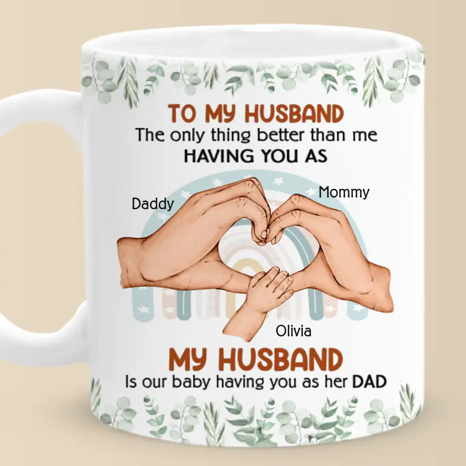Thank You For Showing Your Love To Us - Couple Personalized Custom Mug - Gift For Husband Wife, Anniversary - Image 2