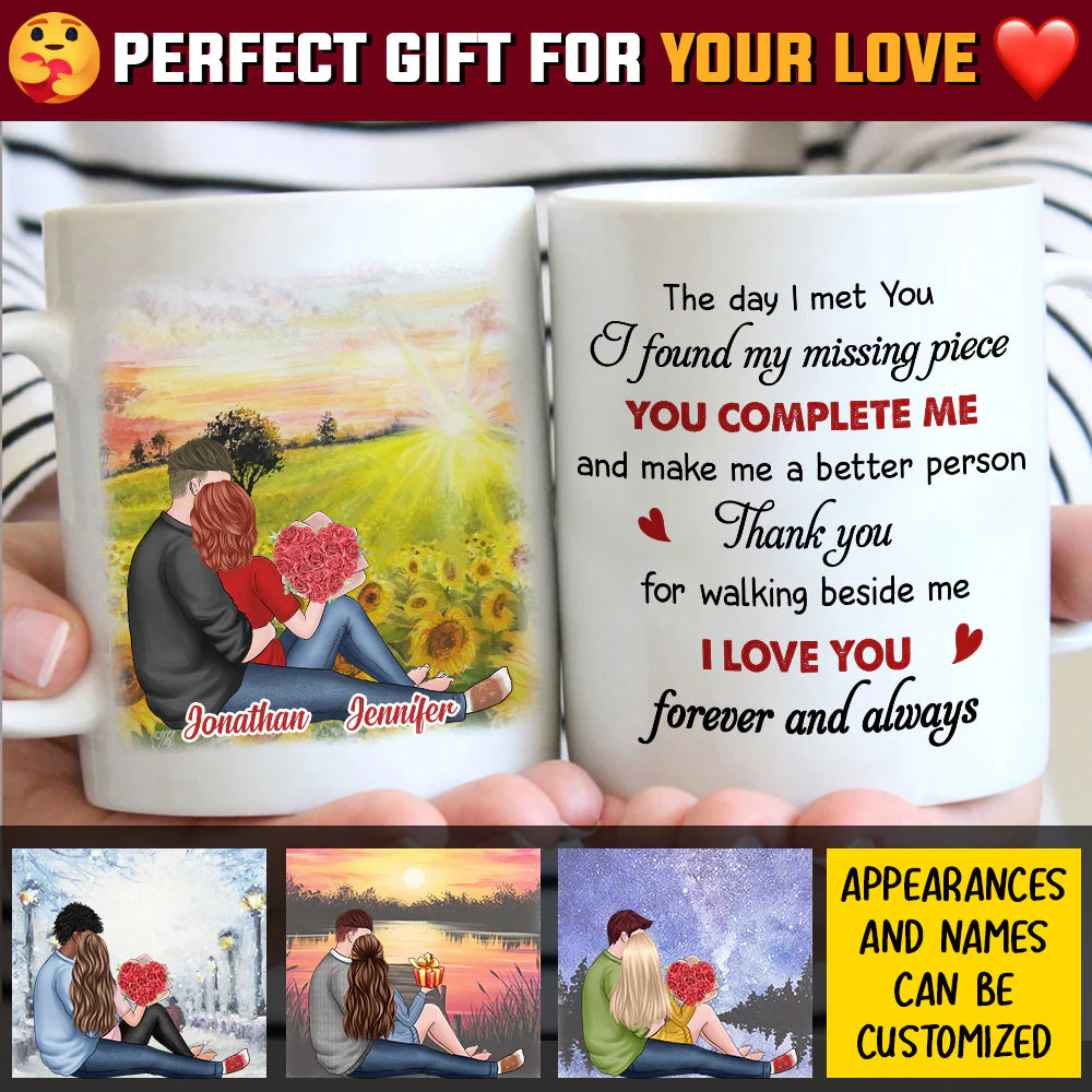 Thank You For Walking Beside Me - Gift For Couples, Personalized Mug - Image 4