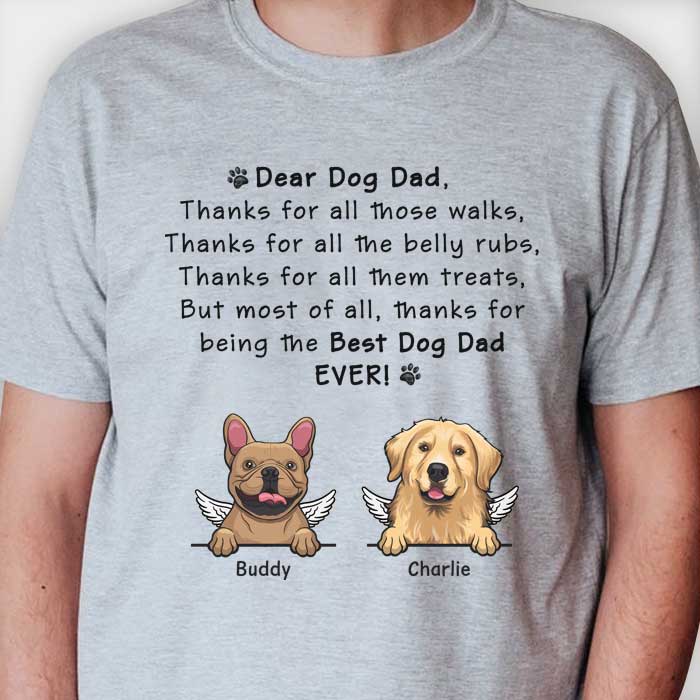Thanks For Being The Best Dog Mom & Dog Dad - Gift For Dog Mom - Personalized Unisex T-shirt, Hoodie - Image 3
