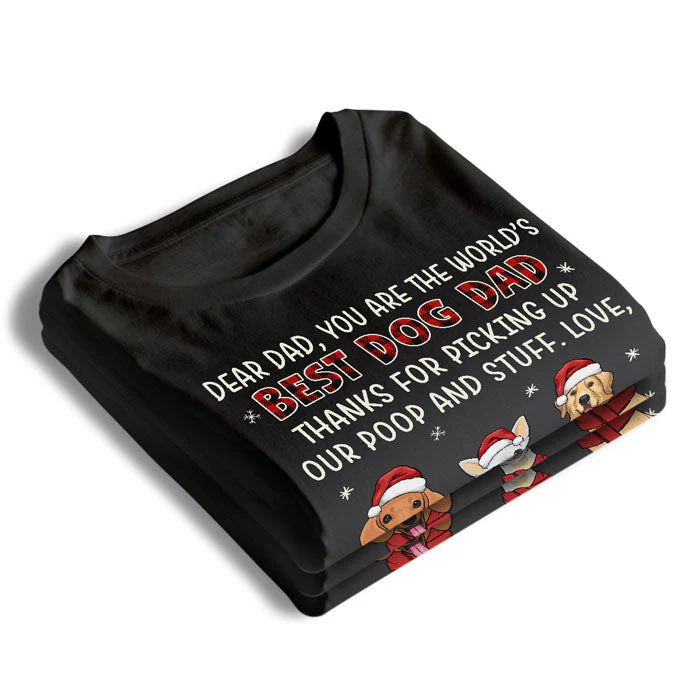 Thanks For Picking Up My Poop And Stuff - Dog Personalized Custom Unisex T-shirt, Hoodie, Sweatshirt - Christmas Gift For Pet Owners, Pet Lovers - Image 4