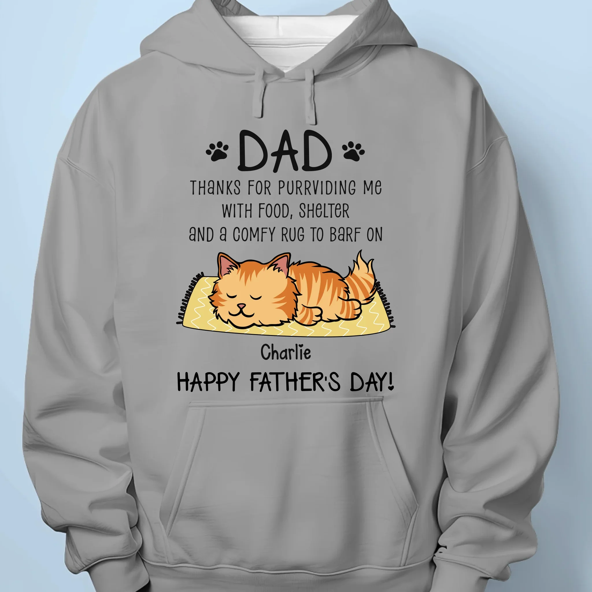 Thanks For Purrchasing My Love With Treats - Cat Personalized Custom Unisex T-shirt, Premium T-shirt, Hoodie - Father's Day,  Gift For Dad, Pet Owners, Pet Lovers - Image 7