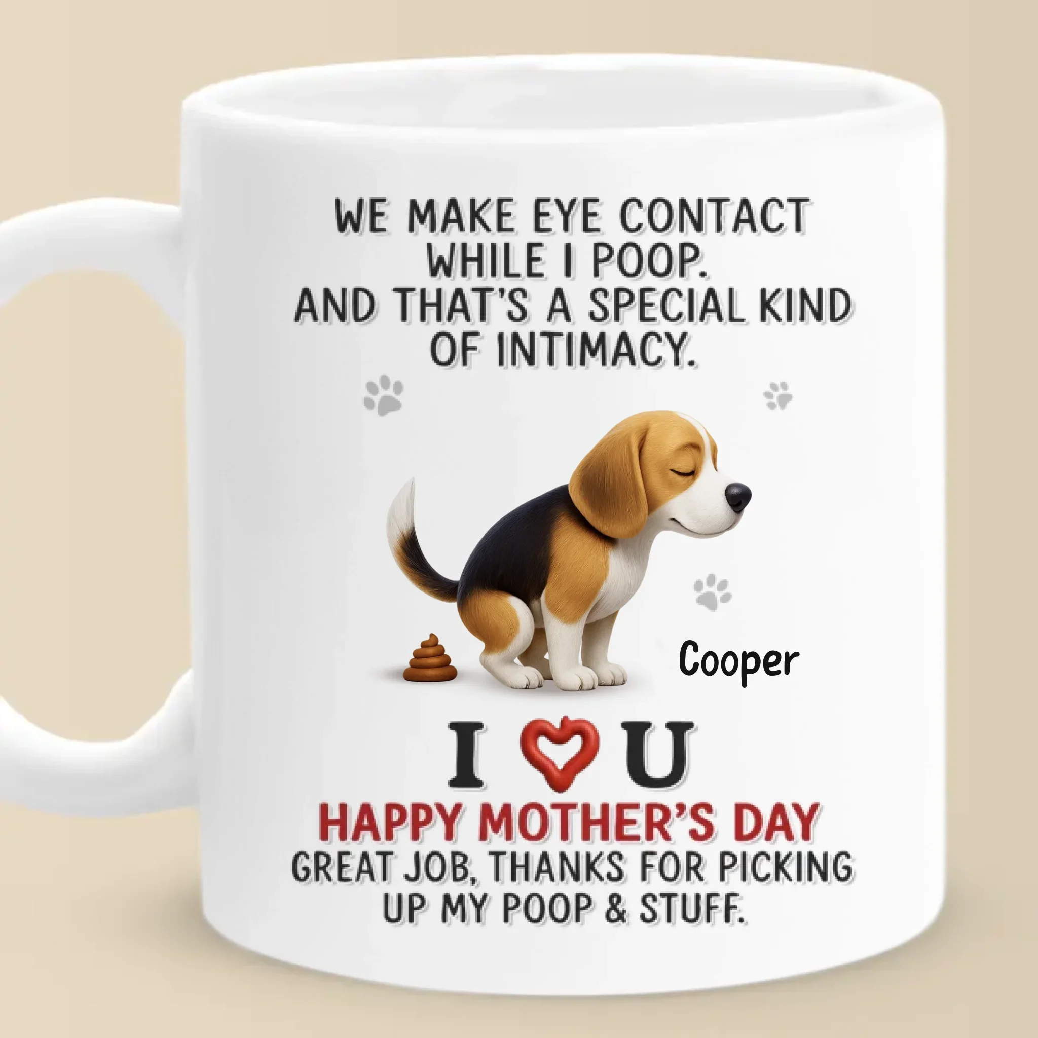 That’s Not Awkward, That’s Love - Dog Personalized Custom Mug - Mother's Day, Gift For Pet Owners, Pet Lovers - Image 2