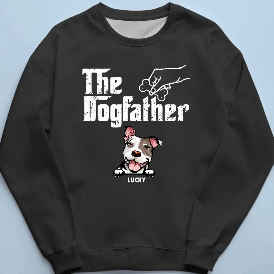 The Best Dogfather - Dog Personalized Custom Unisex T-shirt, Hoodie, Sweatshirt - Father's Day, Gift For Pet Owners, Pet Lovers - Image 6