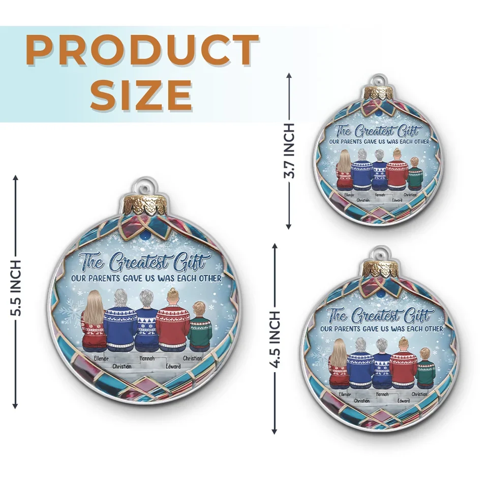 The Best Moments Are Made With Family - Family Personalized Custom Ornament - Acrylic Custom Shaped - Christmas Gift For Family Members - Image 6