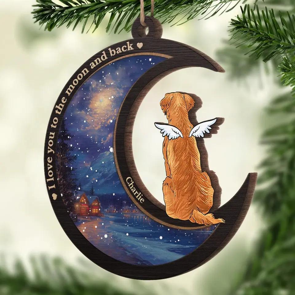 The Best Ornaments Are The Ones With Tails - Memorial Personalized Custom Ornament - Wood Custom Shaped - Sympathy Gift, Christmas Gift For Pet Owners, Pet Lovers - Image 5