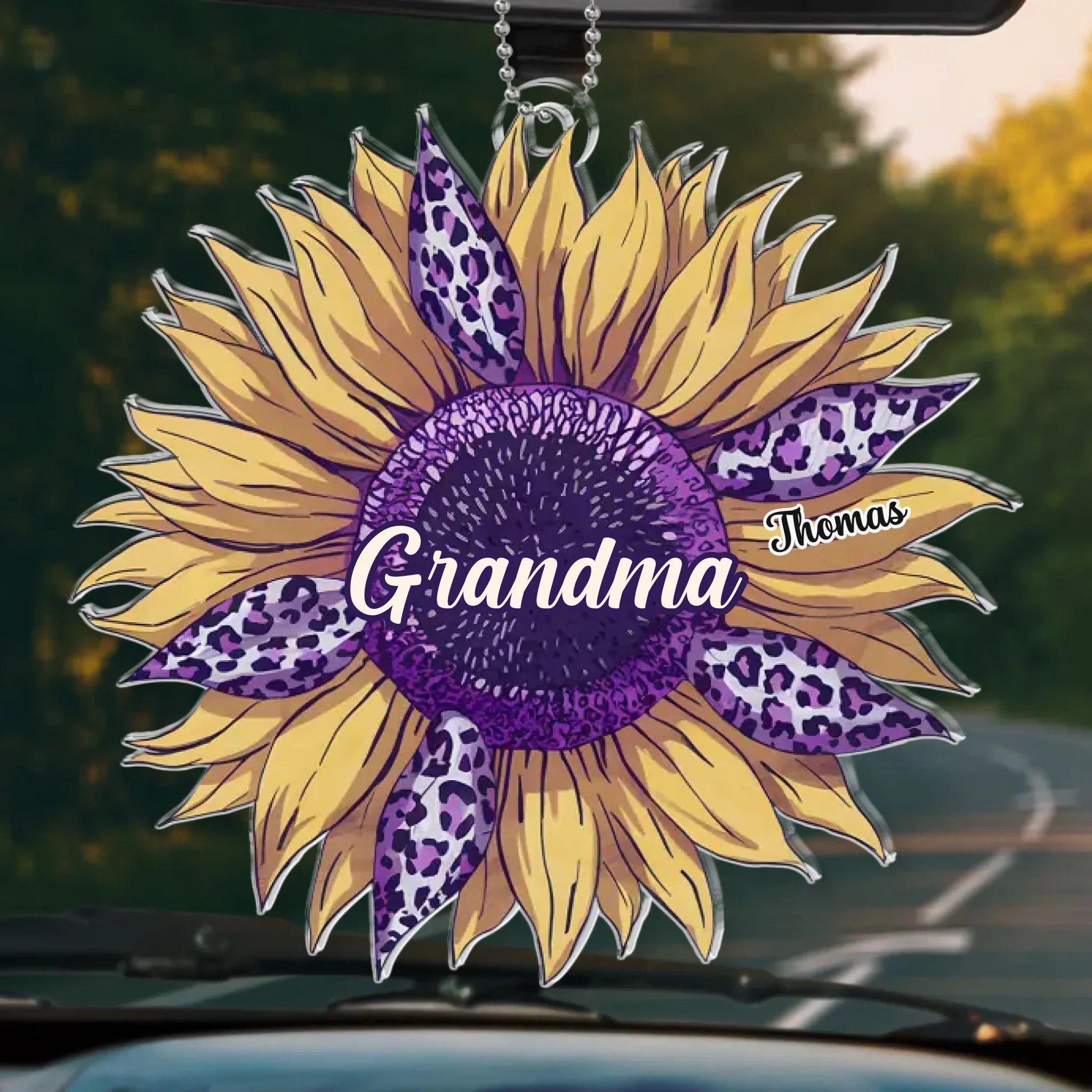 The Best Part Of Growing Older Is Becoming A Grandparent - Family Personalized Custom Car Ornament - Acrylic Custom Shaped - Gift For Mom, Grandma - Image 2