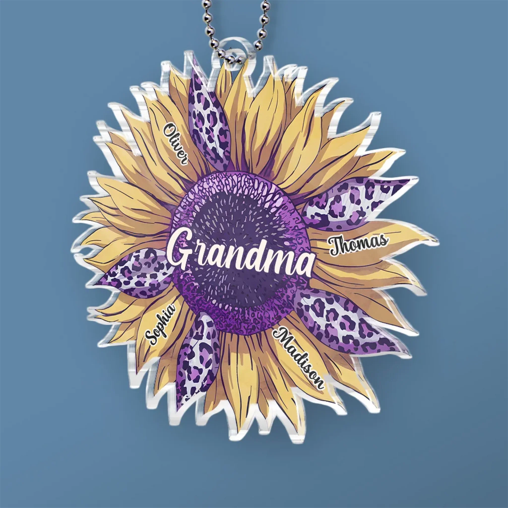 The Best Part Of Growing Older Is Becoming A Grandparent - Family Personalized Custom Car Ornament - Acrylic Custom Shaped - Gift For Mom, Grandma - Image 3