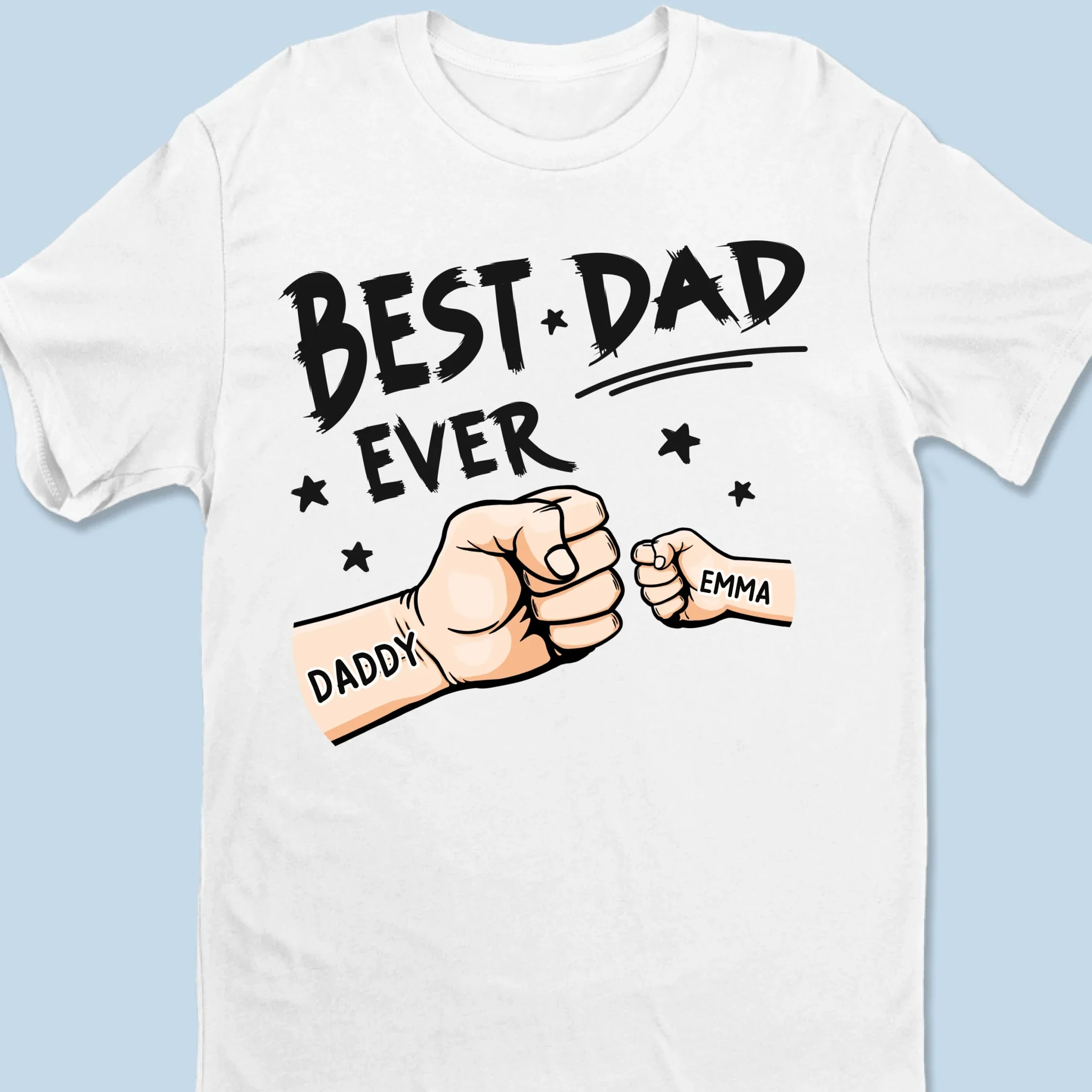 The Best Stories Of My Life Always Have My Dad In Them - Family Personalized Custom Unisex T-Shirt, Premium T-shirt, Hoodie - Father's Day Gift For Dad, Grandpa - Image 3
