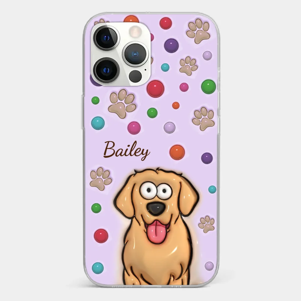 The Best Therapist Has Fur And Four Legs - Dog & Cat Personalized Custom 3D Inflated Effect Printed Clear Phone Case - Gift For Pet Owners, Pet Lovers - Image 12
