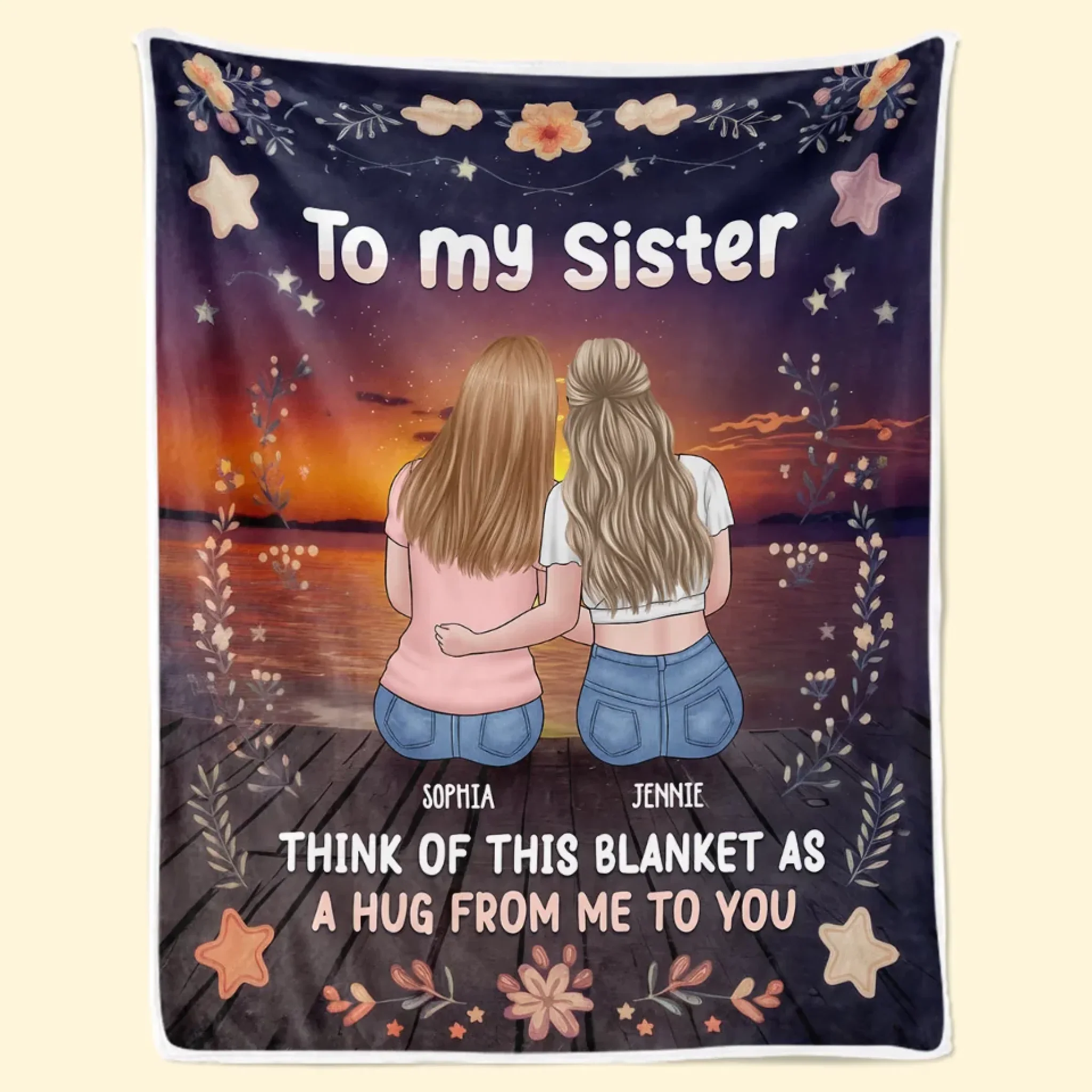 The Best Times Are The Ones Spent With You - Bestie Personalized Custom Blanket - Gift For Best Friends, BFF, Sisters - Image 2
