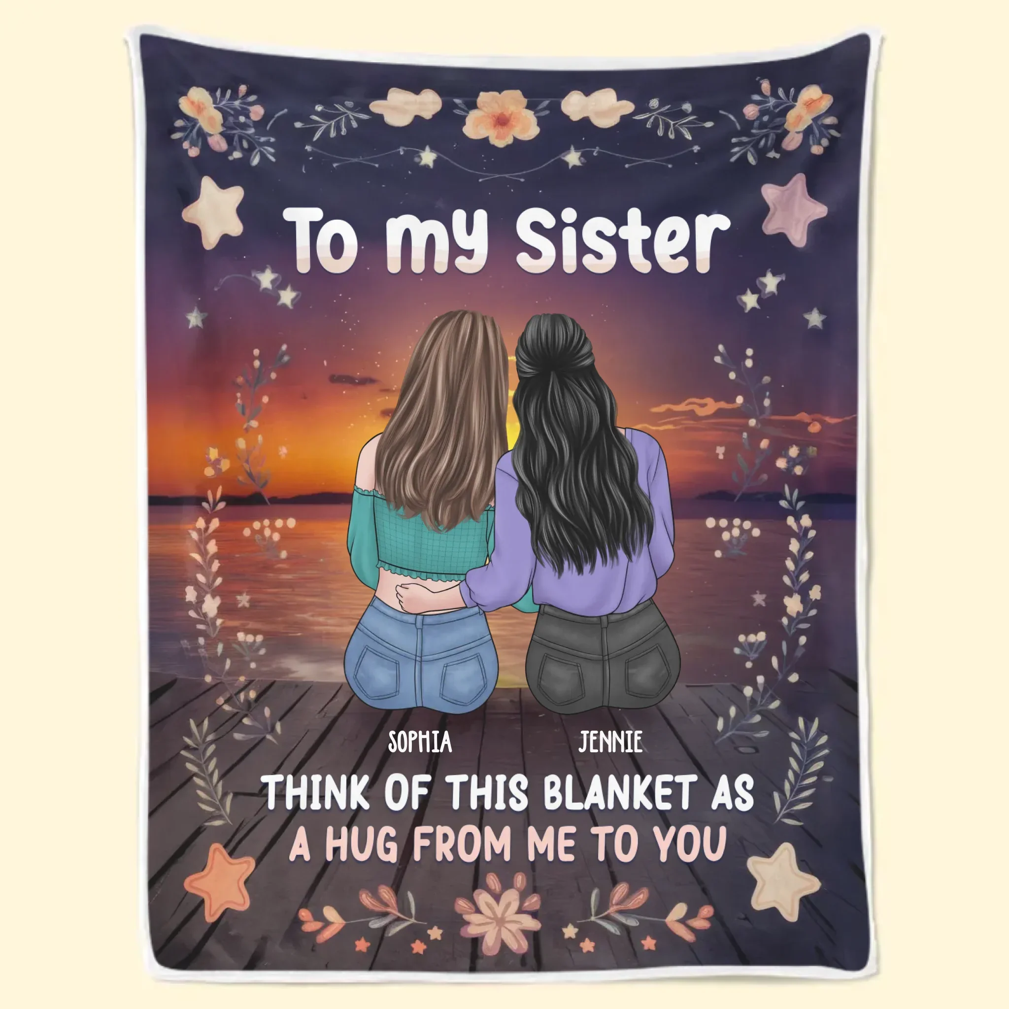 The Best Times Are The Ones Spent With You - Bestie Personalized Custom Blanket - Gift For Best Friends, BFF, Sisters - Image 3