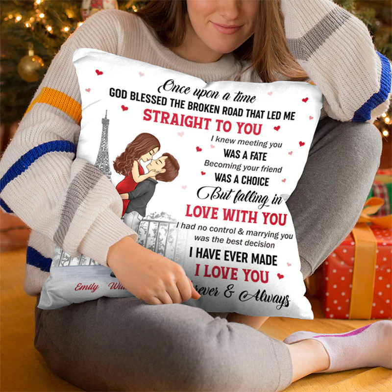 The Day I Met You - Couple Personalized Custom Pillow - Gift For Husband Wife, Anniversary - Image 4