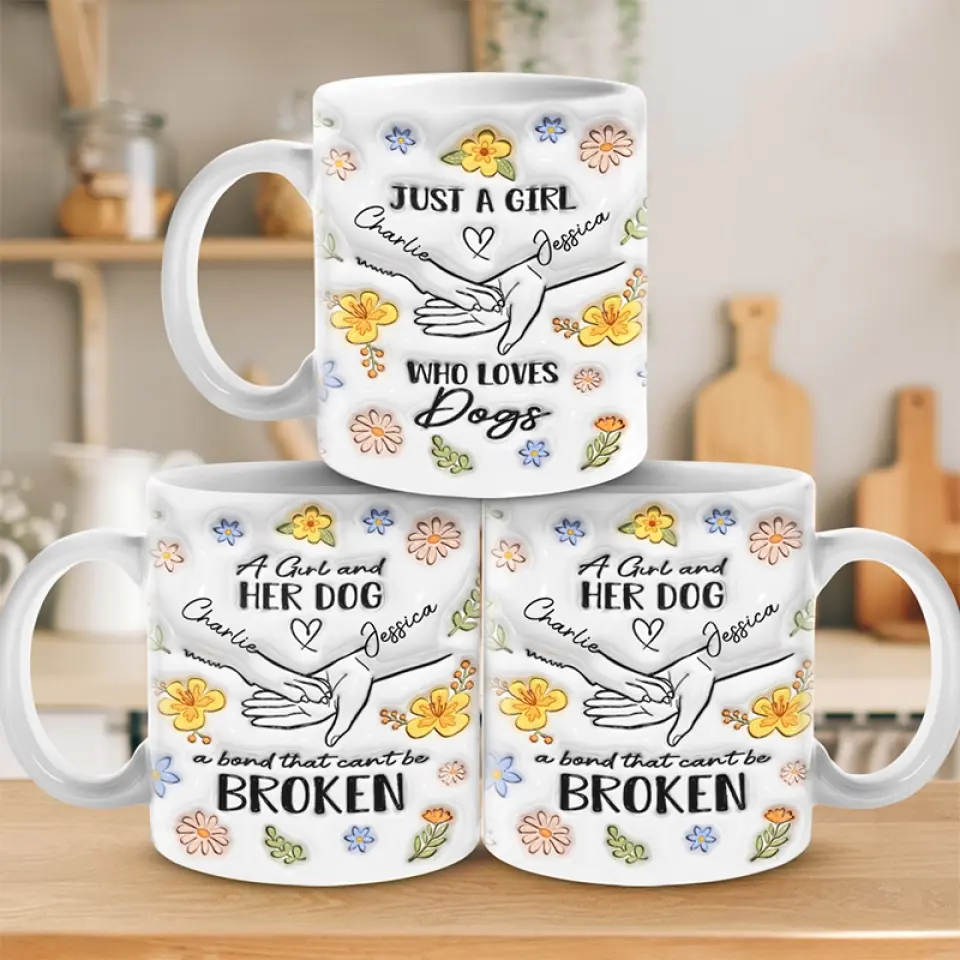 The Dog Is The God Of Frolic - Dog Personalized Custom 3D Inflated Effect Printed Mug - Mother's Day, Gift For Pet Owners, Pet Lovers - Image 4