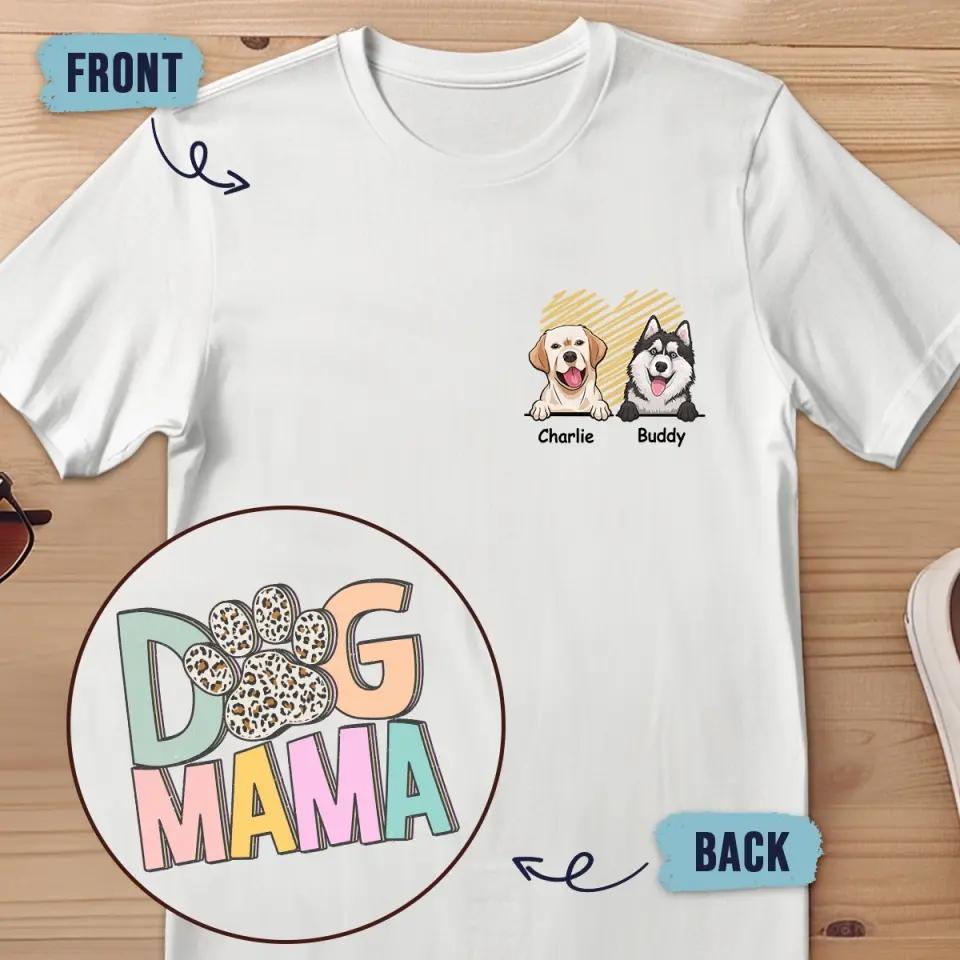 The Dog Is The God Of Frolic - Dog Personalized Custom Back And Front Printed Unisex T-shirt - Gift For Pet Owners, Pet Lovers - Image 3