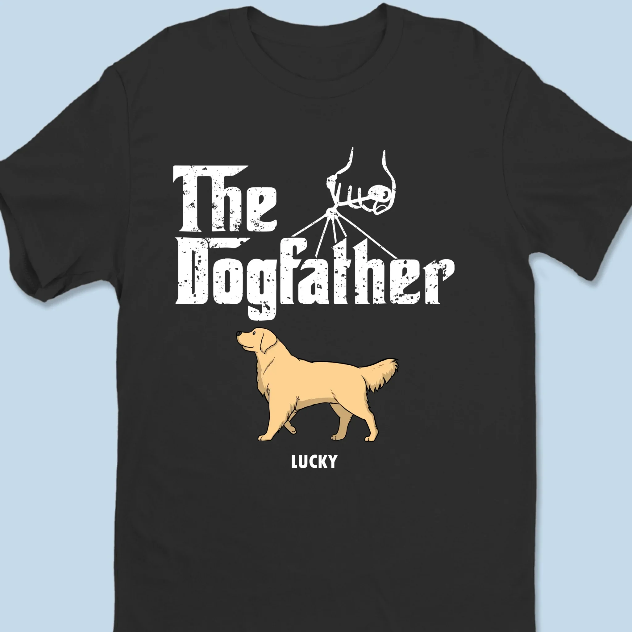 The Dogfather - Dog Personalized Custom Unisex T-shirt, Hoodie, Sweatshirt - Father's Day, Gift For Pet Owners, Pet Lovers - Image 2