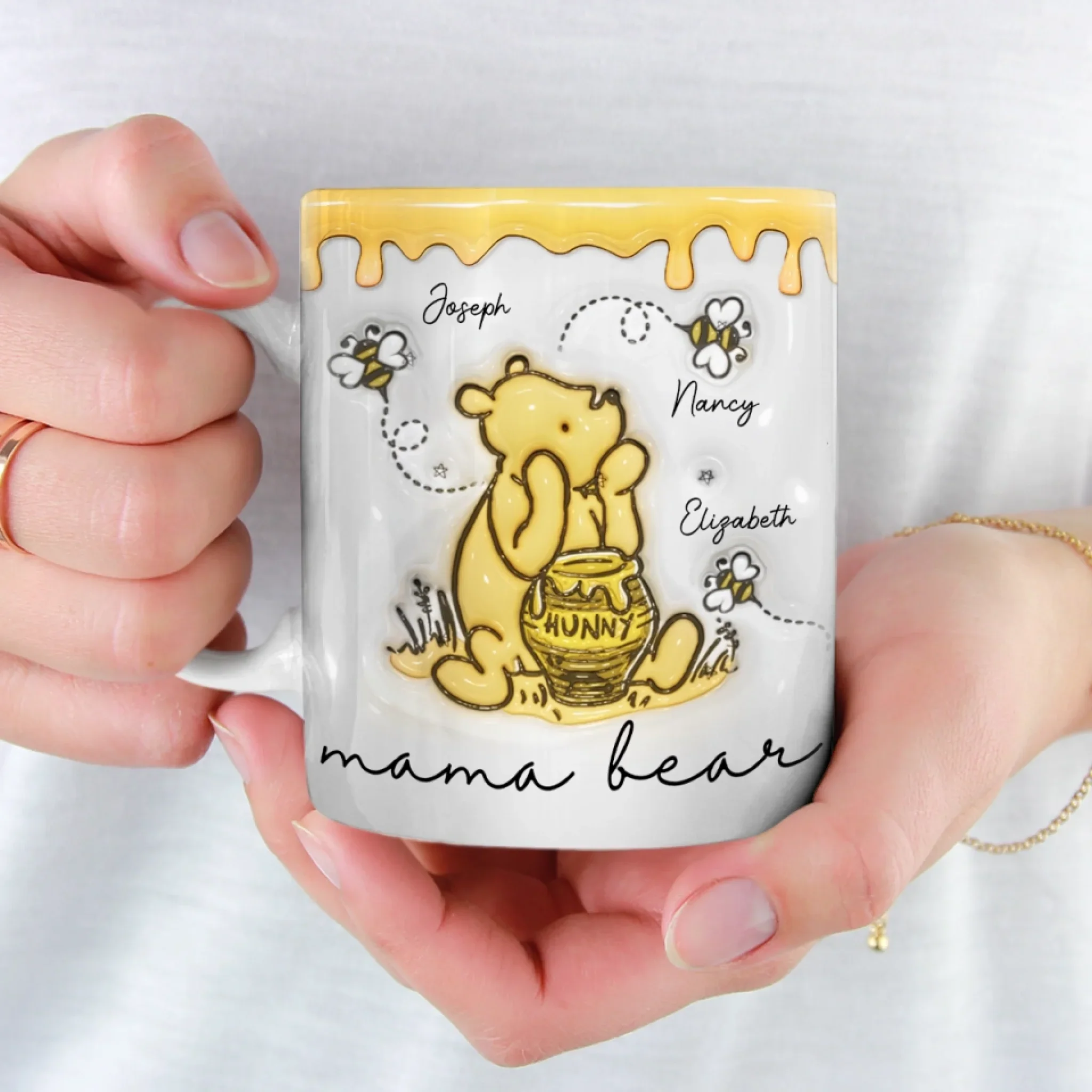 The Family Is The Test Of Freedom - Family Personalized Custom 3D Inflated Effect Printed Mug - Mother's Day, Gift For Mom, Grandma - Image 4