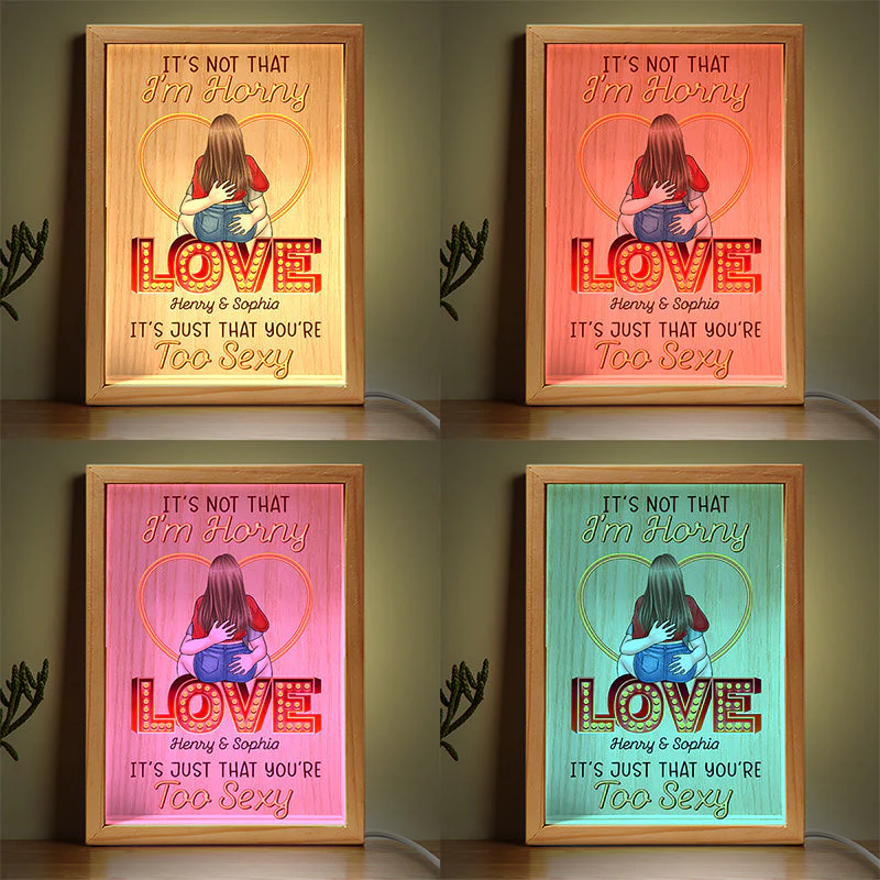 The First Time We Met - Couple Personalized Custom Frame Light Box - Gift For Husband Wife, Anniversary - Image 4