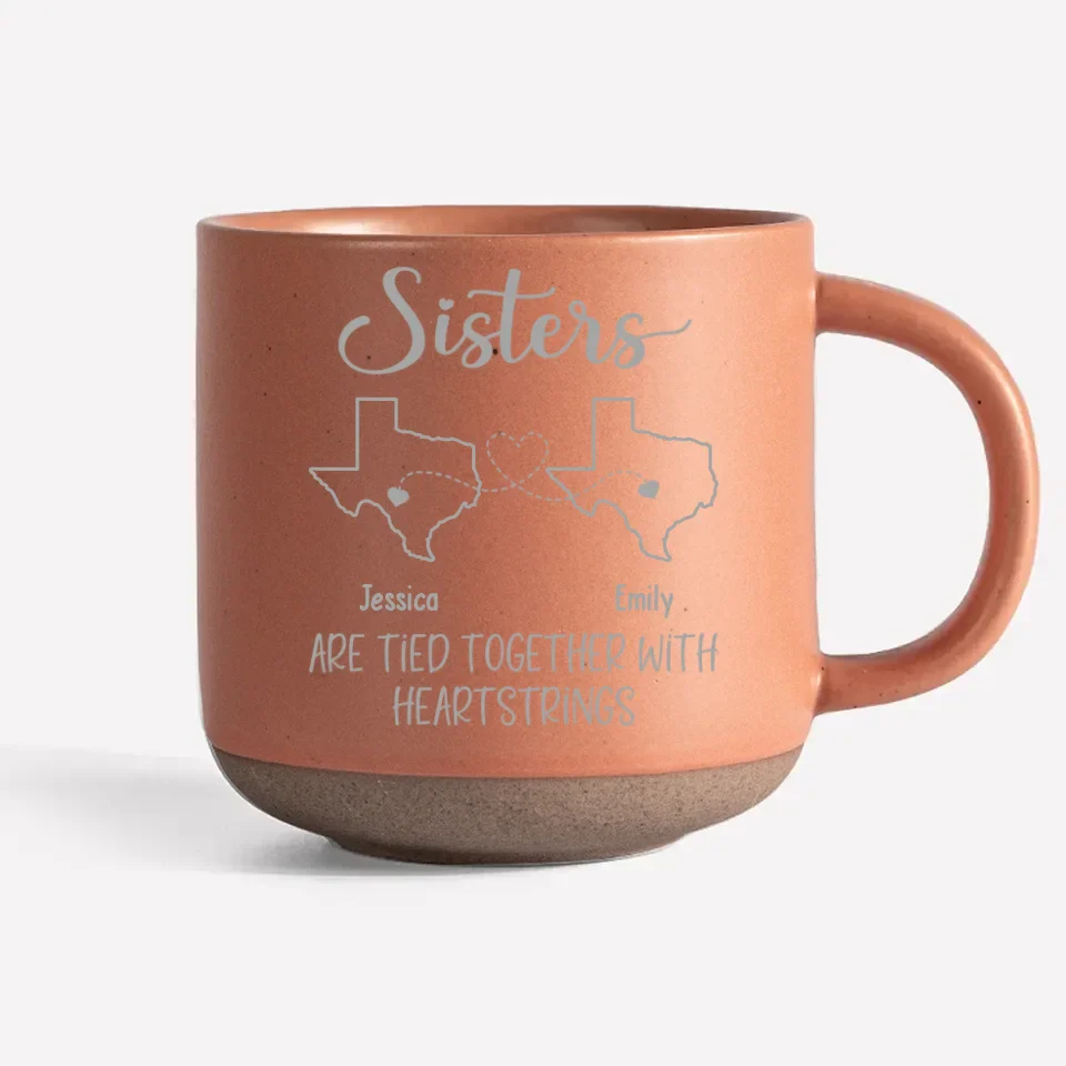 The Greatest Gift Of Life Is Friendship - Bestie Personalized Custom Pottery Mug - Gift For Best Friends, BFF, Sisters - Image 8