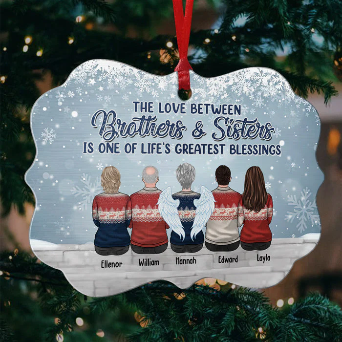 The Greatest Gift Our Parents Gave Us Was Each Other - Personalized Custom Benelux Shaped Wood, Acrylic, Ceramic Christmas Ornament - Gift For Siblings, Christmas Gift - Image 3