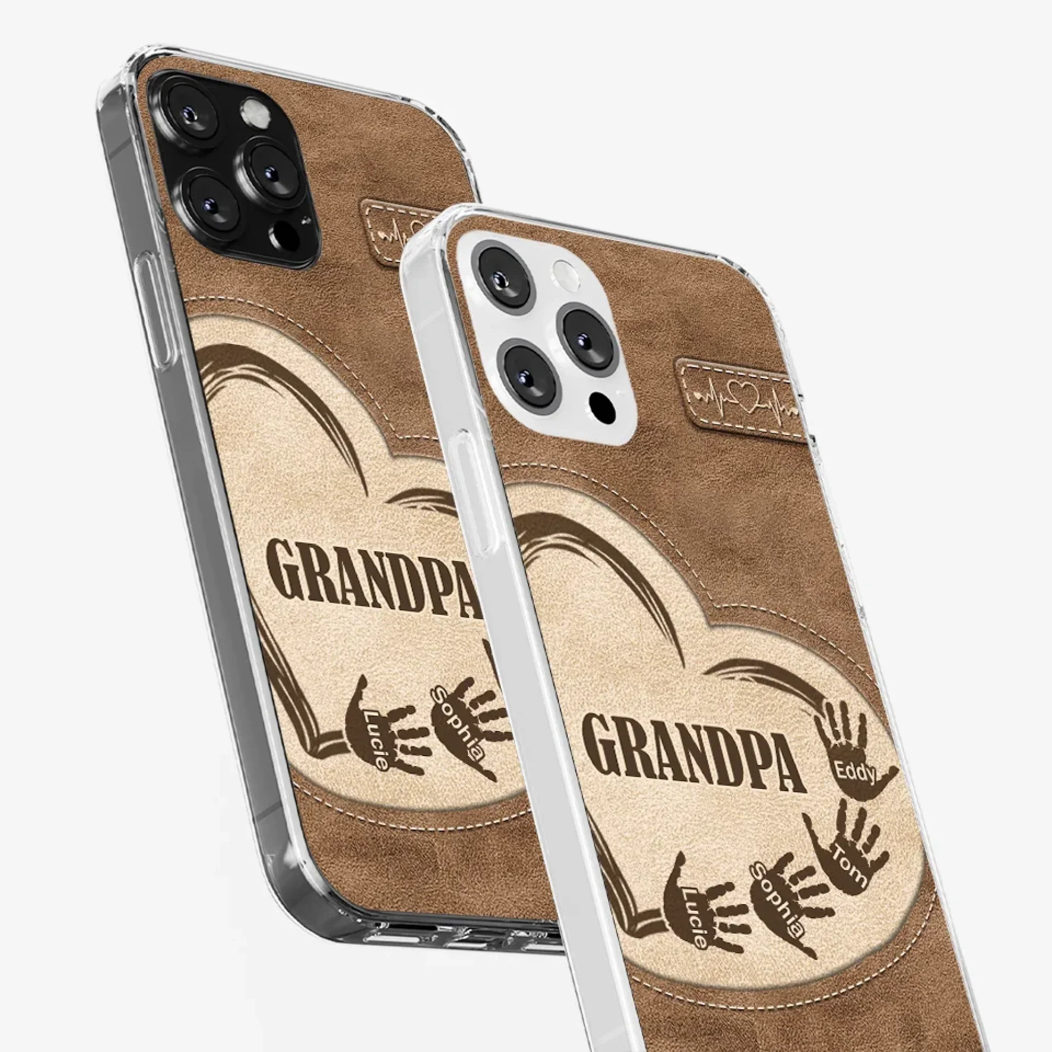 The Heart Of Our Home Is Family - Family Personalized Custom Clear Phone Case - Gift For Family Members - Image 34