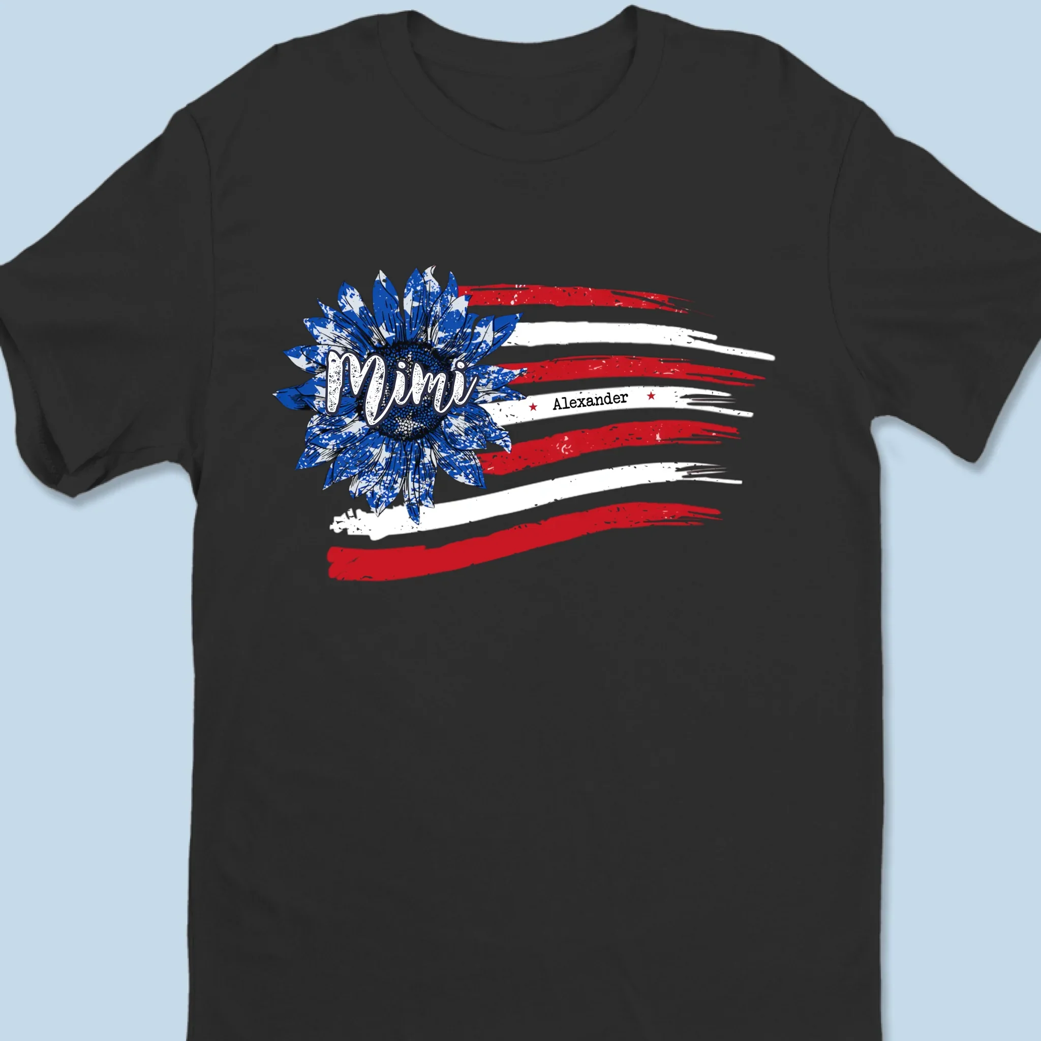 The Heart Of The Family - Family Personalized Custom Unisex T-shirt, Premium T-shirt, Hoodie - 4th of July, Gift For Mom, Grandma - Image 2