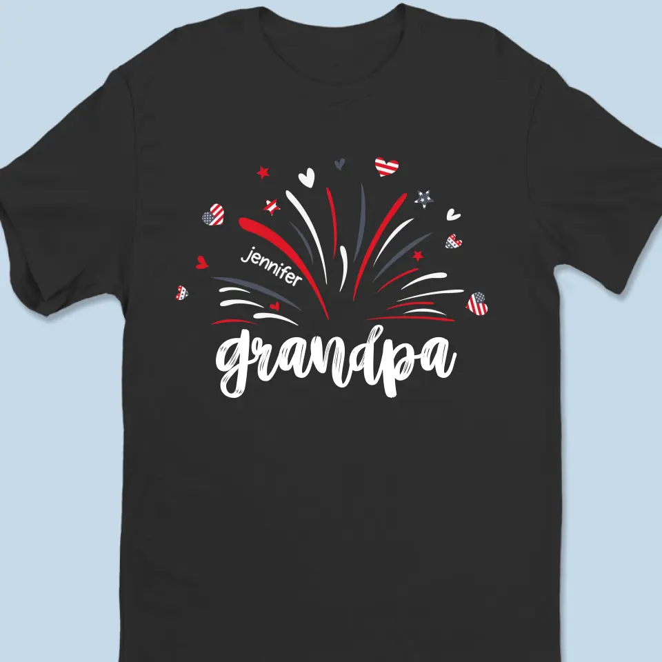 The Highest Honor I Could Ever Receive Is Being Called Your Father - Family Personalized Custom Unisex T-shirt, Hoodie, Sweatshirt - 4th of July, Father's Day, Gift For Dad, Grandpa - Image 2