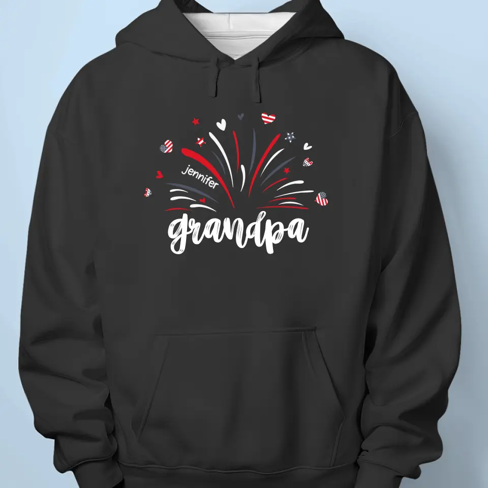 The Highest Honor I Could Ever Receive Is Being Called Your Father - Family Personalized Custom Unisex T-shirt, Hoodie, Sweatshirt - 4th of July, Father's Day, Gift For Dad, Grandpa - Image 5