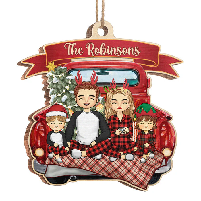 The Joy Of Christmas Is Family - Family Personalized Custom Ornament - Wood Unique Shaped - Christmas Gift For Family Members - Image 2