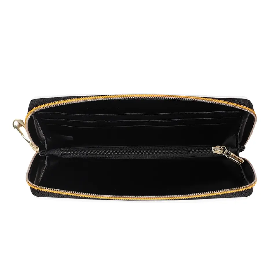 The Legend Has Retired, It's Not My Problem Anymore - Personalized Custom Leather Long Wallet -  Appreciation, Retirement Gift For Coworkers, Work Friends, Colleagues - Image 5