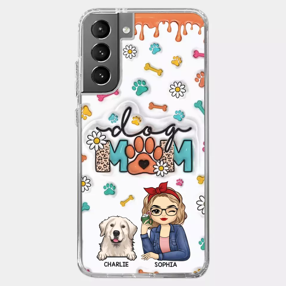 The Love Between A Dog And A Dog Mom Is Unbreakable - Dog Personalized Custom 3D Inflated Effect Printed Clear Phone Case - Gift For Pet Owners, Pet Lovers - Image 40