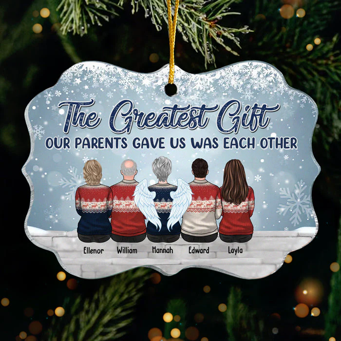 The Love Between Brothers & Sisters - Family Personalized Custom Ornament - Acrylic Benelux Shaped - New Arrival Christmas Gift For Siblings, Brothers, Sisters - Image 2