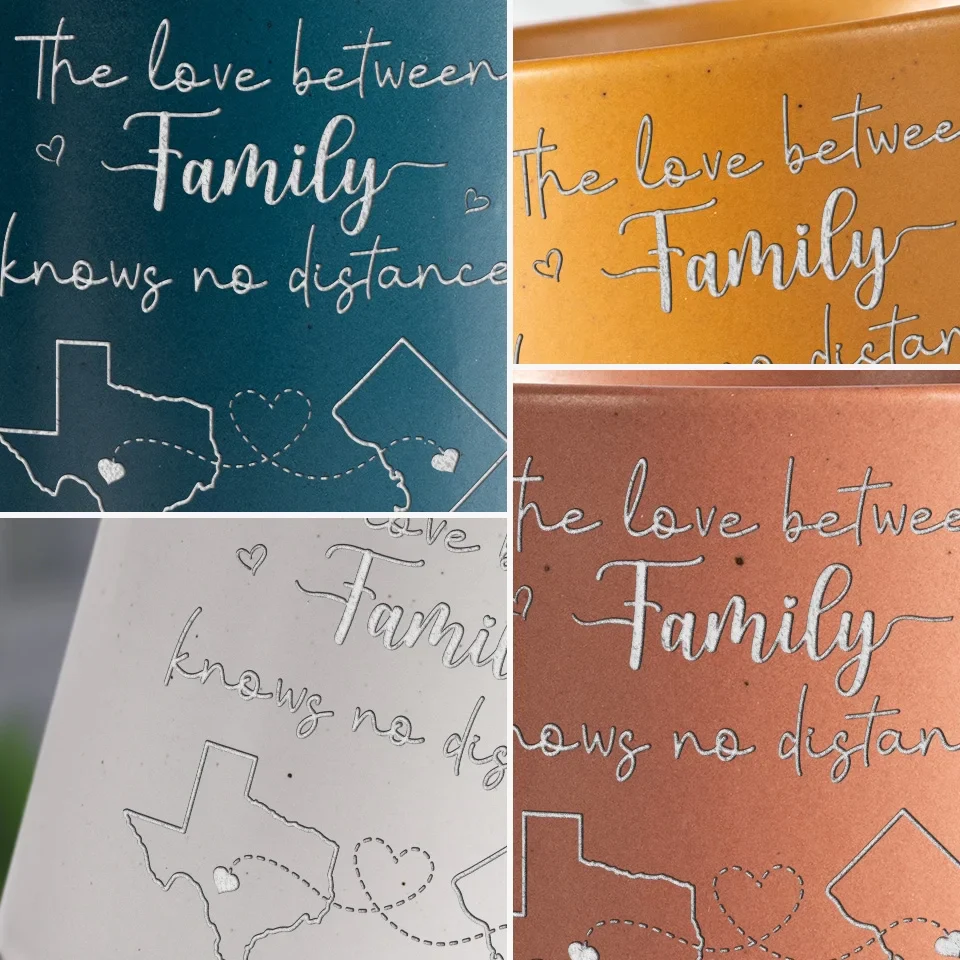 The Love Between Family Knows No Distance - Family Personalized Custom Pottery Mug - Gift For Family Members, Siblings, Brothers, Sisters - Image 6
