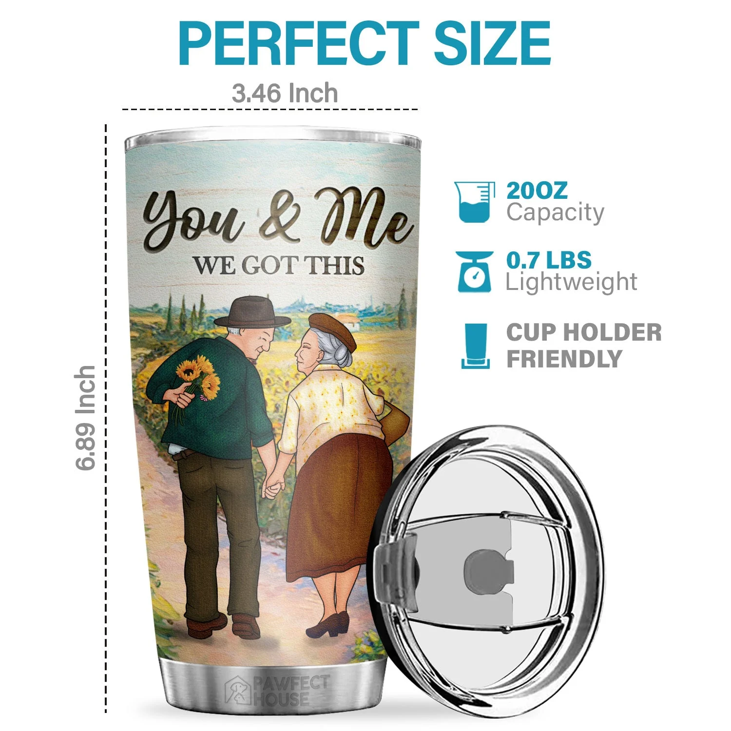 Thank You For Always Being There For Me The One Who Needs You Till The End - Tumbler - To My Wife, Gift For Wife, Anniversary, Engagement, Wedding, Marriage Gift - Image 2