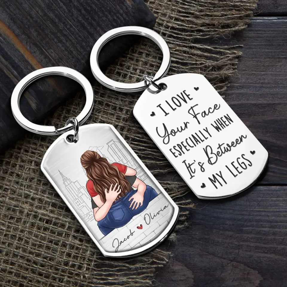 The One Whom My Soul Loves - Couple Personalized Custom Keychain - Gift For Husband Wife, Anniversary - Image 4