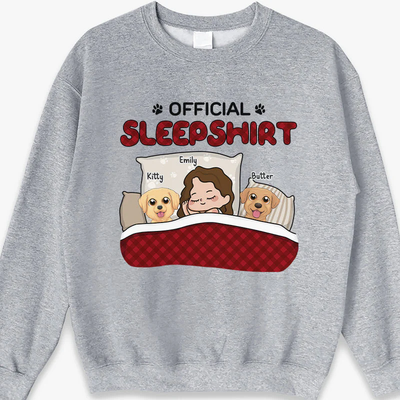 The Perfect Official Sleepshirt - Dog Personalized Custom Unisex T-shirt, Hoodie, Sweatshirt - Gift For Pet Owners, Pet Lovers - Image 4