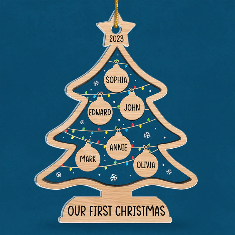 The Perfect Time To Celebrate - Family Personalized Custom Ornament - Acrylic Custom Shaped - Christmas Gift For Family Members - Image 3