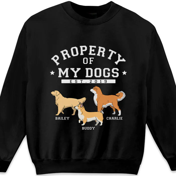 The Property Of My Dogs - Dog Personalized Custom Unisex T-shirt, Hoodie, Sweatshirt - Christmas Gift For Pet Owners, Pet Lovers - Image 5